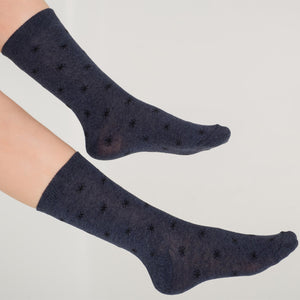 Snow Patterned Cotton Socks