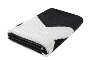 Tyne Collection Cotton Bath Towel - Black & White Star