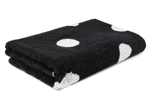 Tyne Collection Cotton Bath Mat - Black & White Spots