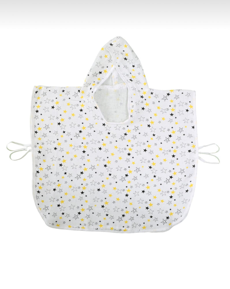 
            
                Load image into Gallery viewer, Baby Muslin Pancho - Star
            
        