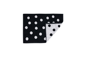 
            
                Load image into Gallery viewer, Tyne Collection Cotton Bath Mat - Black &amp;amp; White Spots
            
        