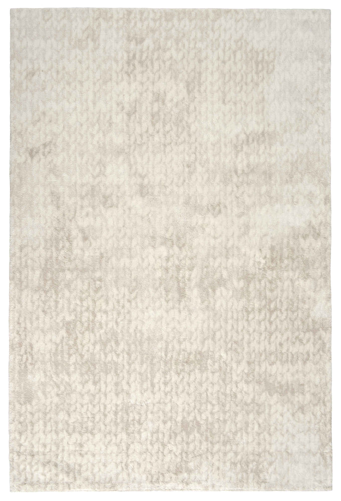 Royal Collection Boro Design Cotton Linen Blend Rug - Ecru