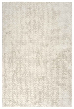 Royal Collection Boro Design Cotton Linen Blend Rug - Ecru