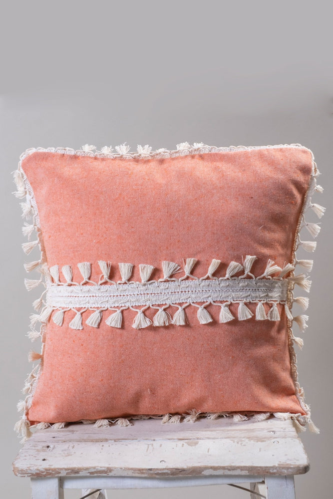 
            
                Load image into Gallery viewer, Center Tasseled Cotton Cushion Cover - Lanced
            
        