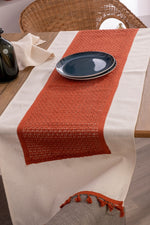 Lace Tasseled Linen Table Runner