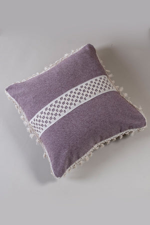 Lanced Tasseled Cotton Cushion Cover