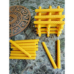 Natural Beeswax Stick Candles Pack of 2