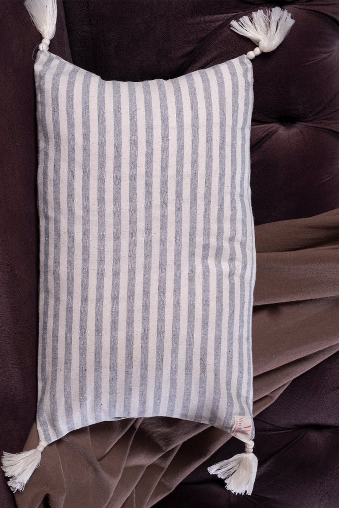 Pure Linen Striped Cushion Cover - Rectangle