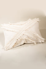 Fashionista Design Macrame Tassel Fringed Linen Cushion Cover